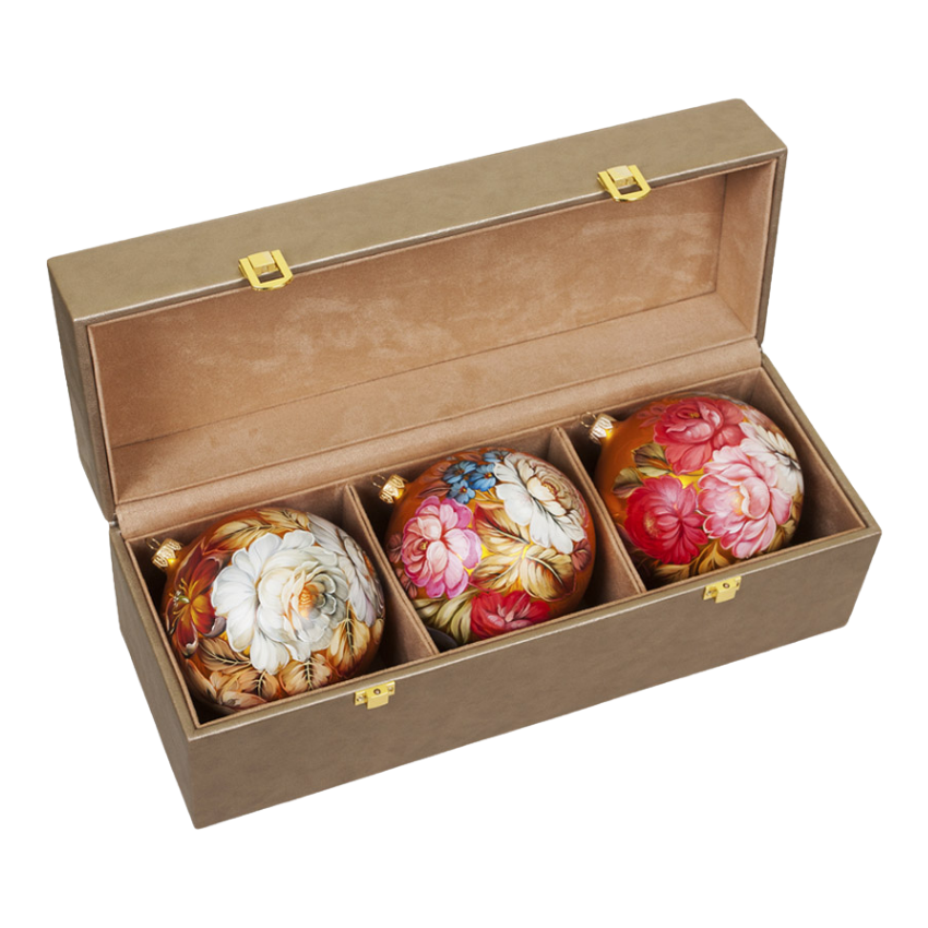 Коробка из экокожи с отделениями