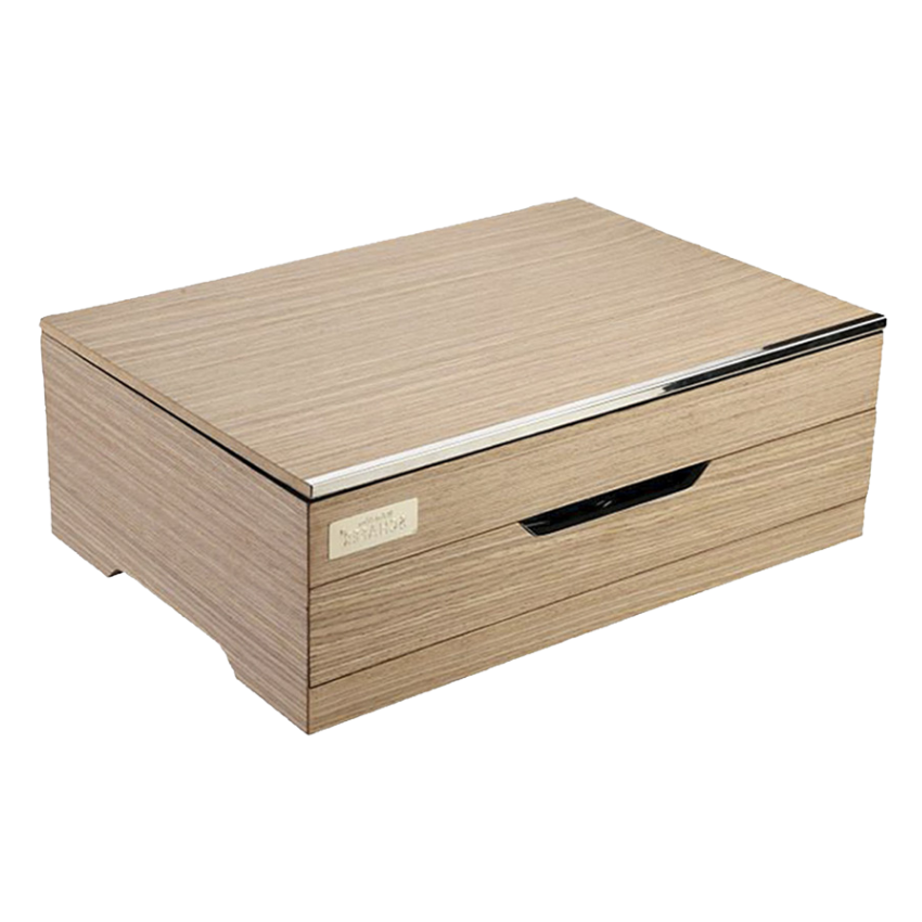 Коробка из экокожи с текстурой дерева