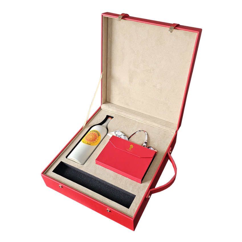 Подарочный кейс для корпоративных наборов с внутренними отделениями