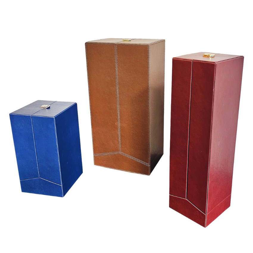 Футляр-тюльпан для подарков из экокожи